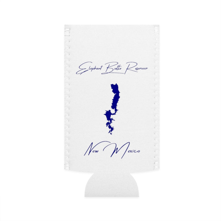 New  Mexico  Elephant  Butte  Reservoir  Slim  Can  Koozie  front  position  view  from  flat-front  white.webp