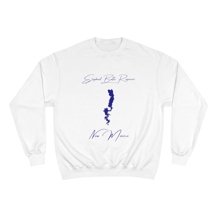 New  Mexico  Elephant  Butte  Reservoir  Sweatshirt  front  position  view  from  front  white.webp