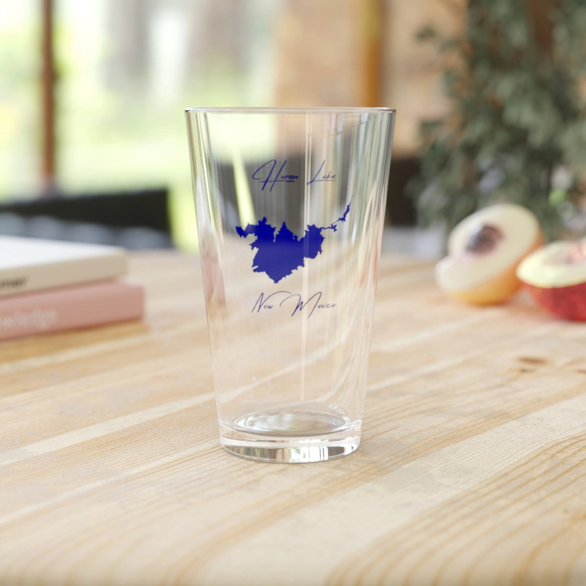 New  Mexico  Heron  Lake  16oz  Pint  Glass  front  position  view  from  context-2  16oz.webp