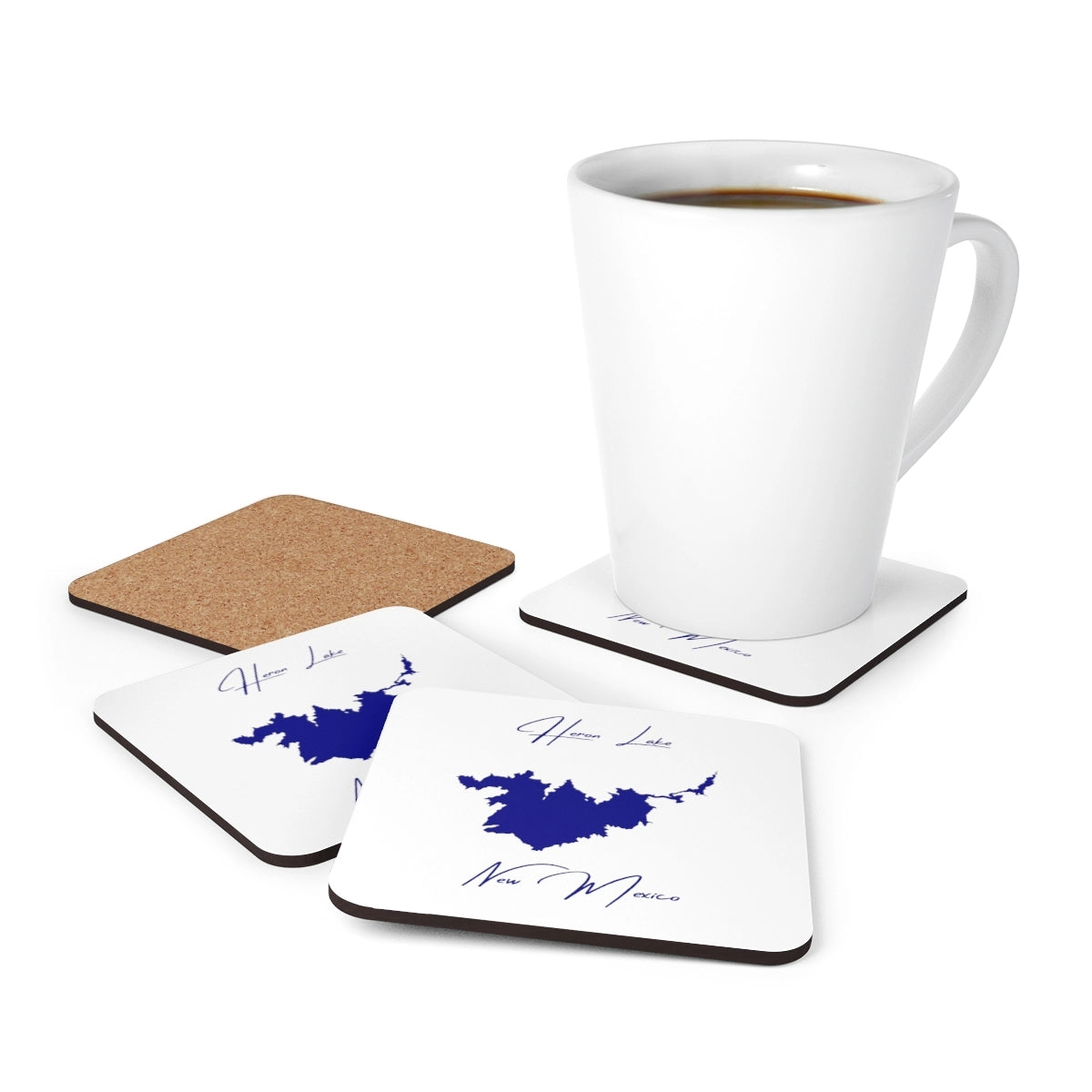 New  Mexico  Heron  Lake  Coaster  Set  front  position  view  from  context-1  3.75  x  3.75.webp