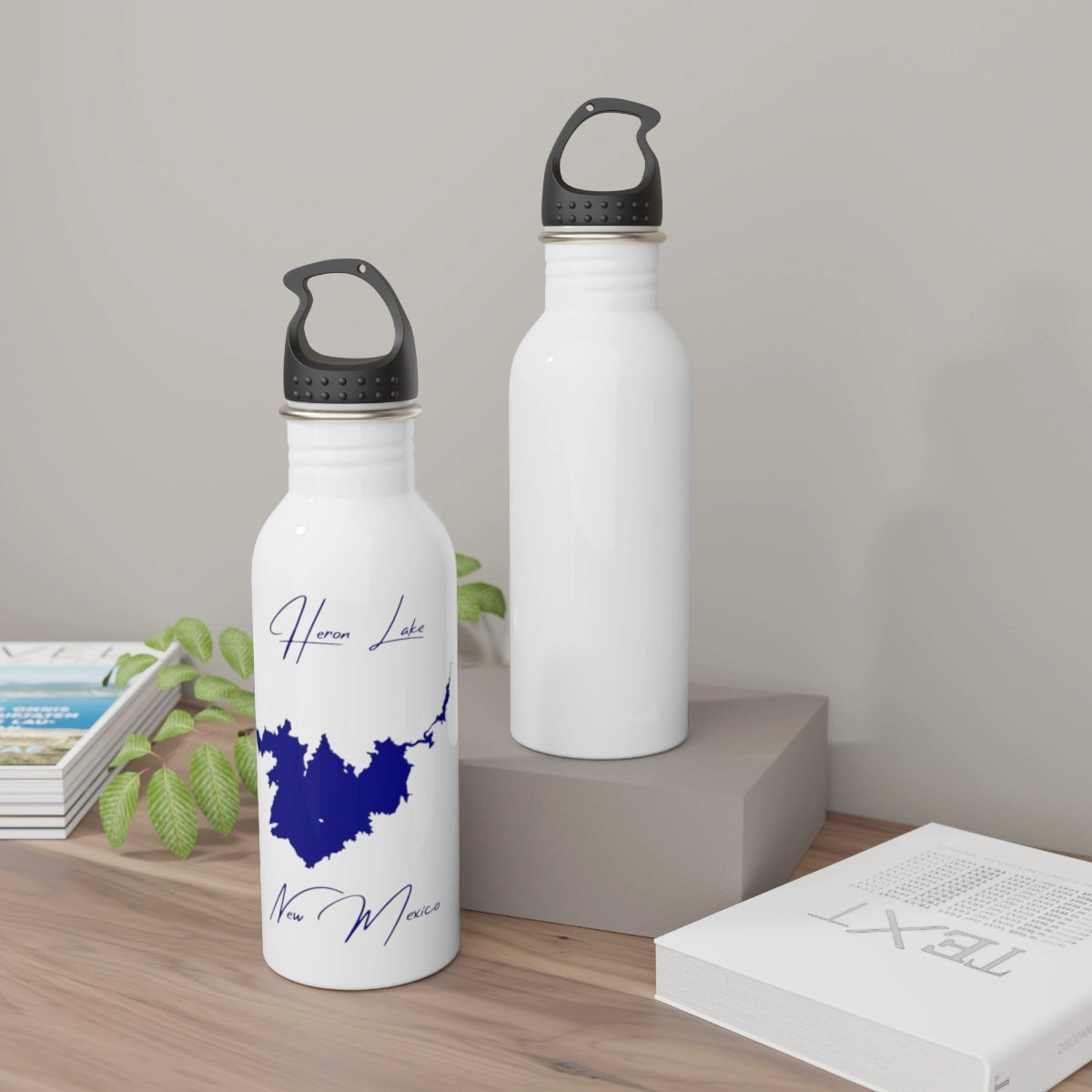 New  Mexico  Heron  Lake  Water  bottle  other  position  view  from  context-2  white.webp