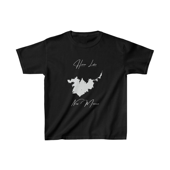 New  Mexico  Heron  Lake  Youth  T-shirt  front  position  view  from  front  black.webp