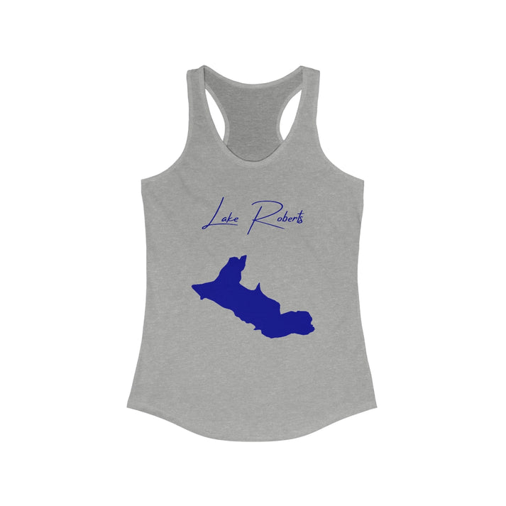 New  Mexico  Lake  Roberts  Racerback-Tank  front  position  view  from  front  heather  grey.webp