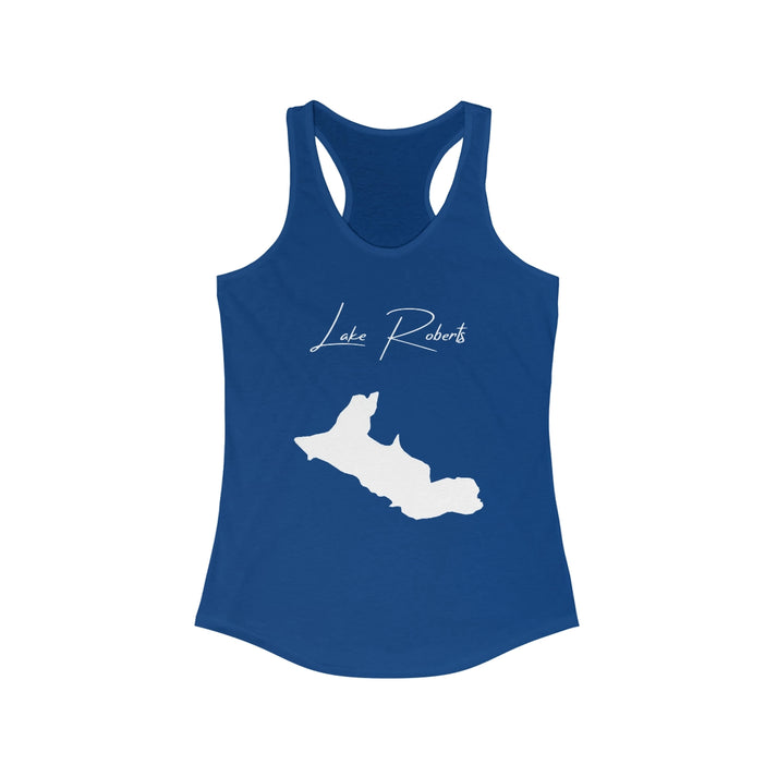 New  Mexico  Lake  Roberts  Racerback-Tank  front  position  view  from  front  solid  royal.webp