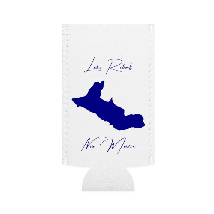 New  Mexico  Lake  Roberts  Slim  Can  Koozie  front  position  view  from  flat-front  white.webp
