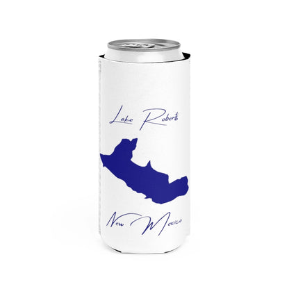 New  Mexico  Lake  Roberts  Slim  Can  Koozie  front  position  view  from  front  white.webp