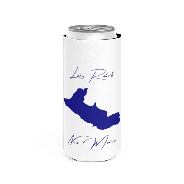 New  Mexico  Lake  Roberts  Slim  Can  Koozie  front  position  view  from  front  white.webp