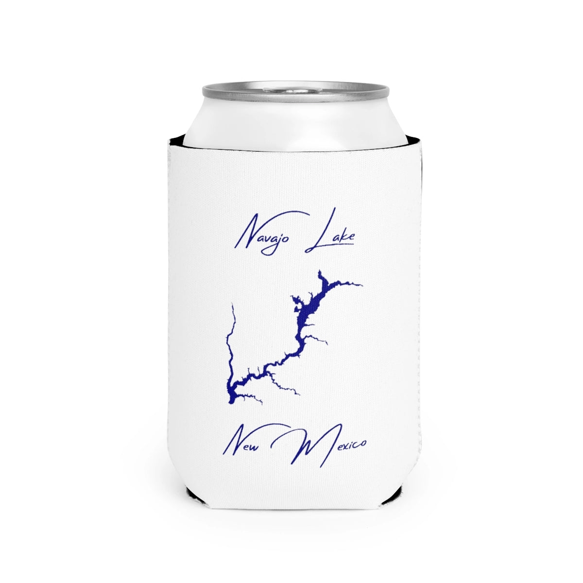 New  Mexico  Navajo  Lake  Can  Koozie  front  position  view  from  front-2  white.webp