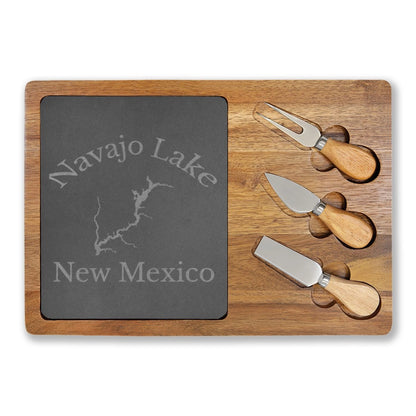 New  Mexico  Navajo  Lake  Engraved  Charcuterie  Board  other  position  view  from  front  13  3  4  x  9  3  4.webp