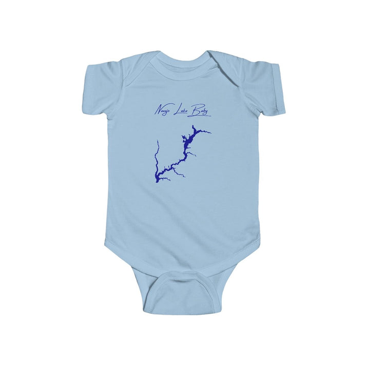 New  Mexico  Navajo  Lake  Onesie  front  position  view  from  front  light  blue.webp
