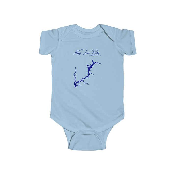 New  Mexico  Navajo  Lake  Onesie  front  position  view  from  front  light  blue.webp