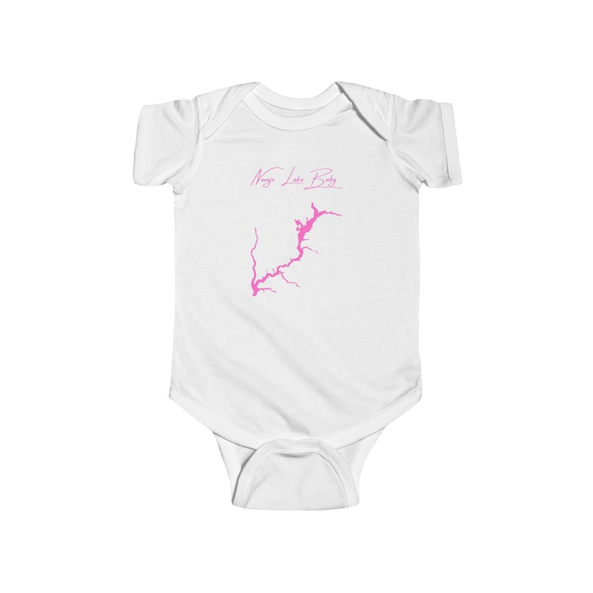 New  Mexico  Navajo  Lake  Onesie  front  position  view  from  front  white.webp