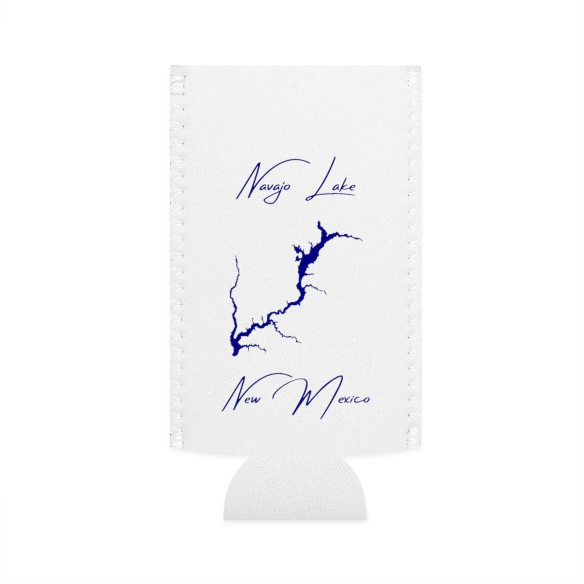 New  Mexico  Navajo  Lake  Slim  Can  Koozie  front  position  view  from  flat-front  white.webp