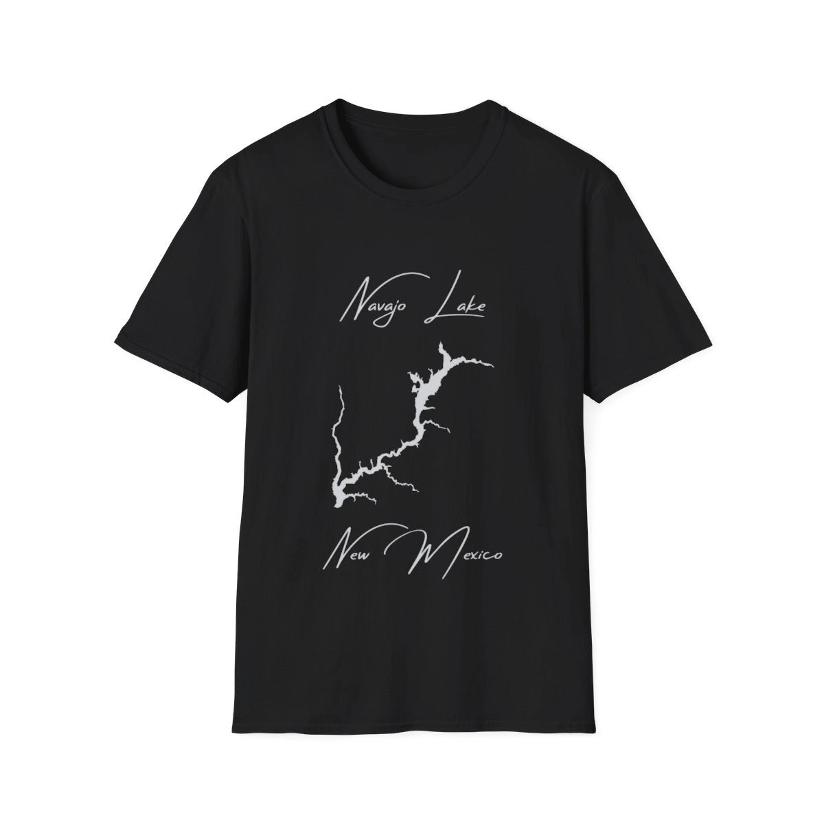 New  Mexico  Navajo  Lake  T-shirt  front  position  view  from  front  black.webp