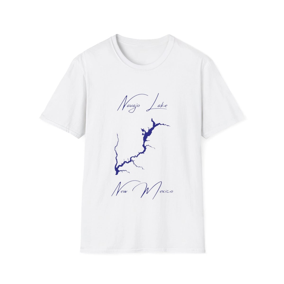 New  Mexico  Navajo  Lake  T-shirt  front  position  view  from  front  white.webp