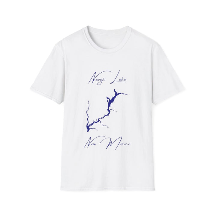 New  Mexico  Navajo  Lake  T-shirt  front  position  view  from  front  white.webp