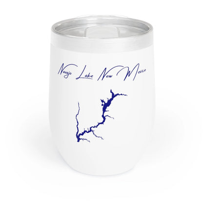 New  Mexico  Navajo  Lake  Wine  Tumbler  front  position  view  from  front  white.webp