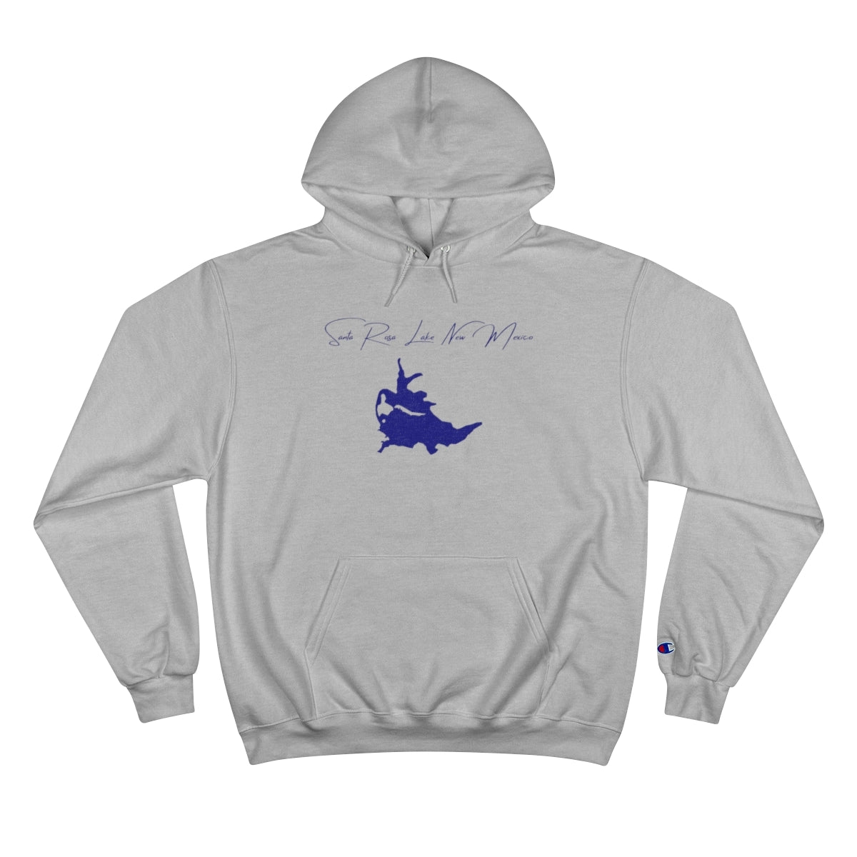New  Mexico  Santa  Rosa  Lake  Hoodie  front  position  view  from  front  light  steel.webp