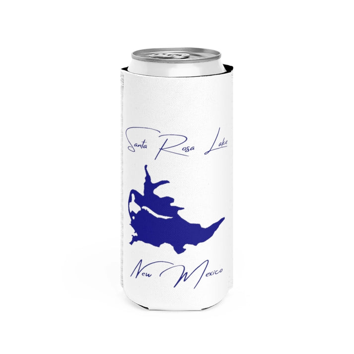 New  Mexico  Santa  Rosa  Lake  Slim  Can  Koozie  front  position  view  from  front  white.webp