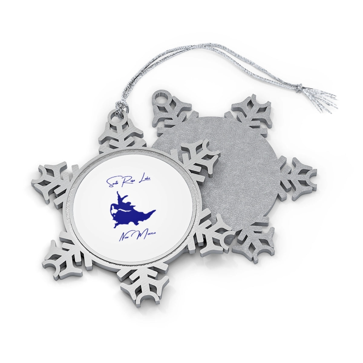 New  Mexico  Santa  Rosa  Lake  XMAS  Ornament  front  position  view  from  front-and-back  one  size.webp