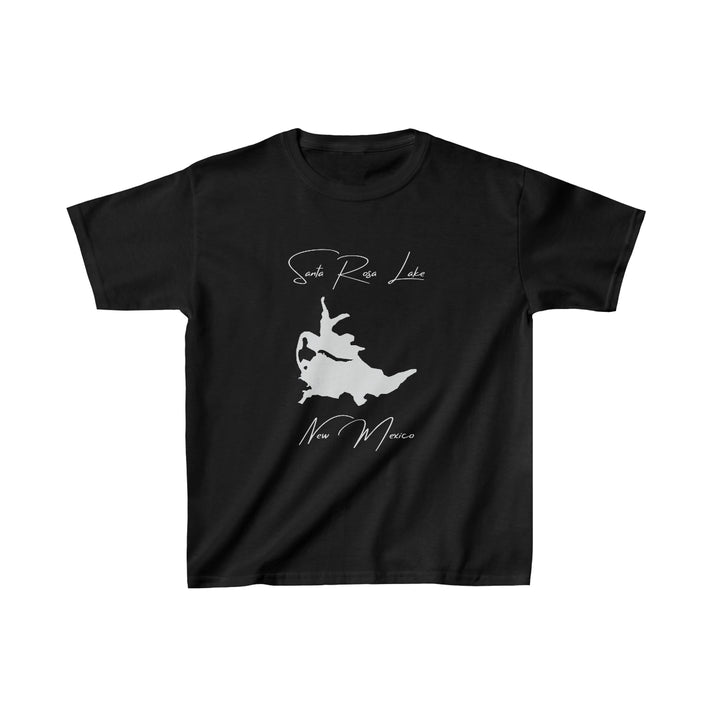 New  Mexico  Santa  Rosa  Lake  Youth  T-shirt  front  position  view  from  front  black.webp