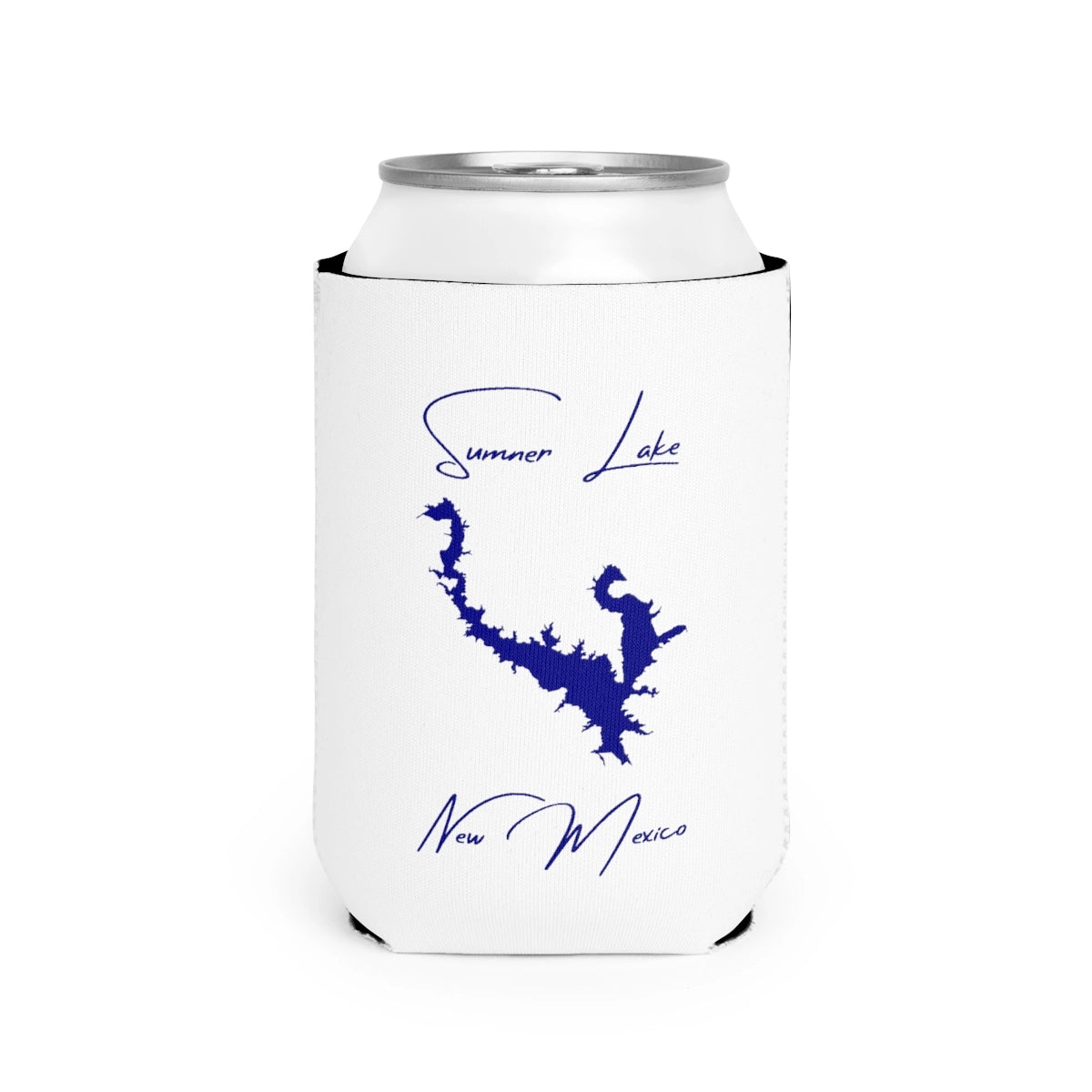 New  Mexico  Sumner  Lake  Can  Koozie  front  position  view  from  front-2  white.webp