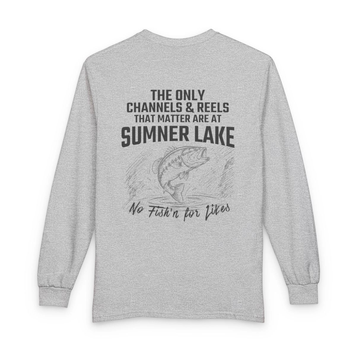 New  Mexico  Sumner  Lake  Long  Sleeve  Fishing  T-shirt  back  position  view  from  back  sport  grey.webp