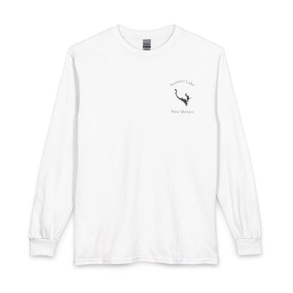 New  Mexico  Sumner  Lake  Long  Sleeve  Fishing  T-shirt  front  position  view  from  front  white.webp