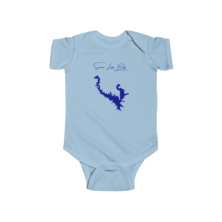 New  Mexico  Sumner  Lake  Onesie  front  position  view  from  front  light  blue.webp