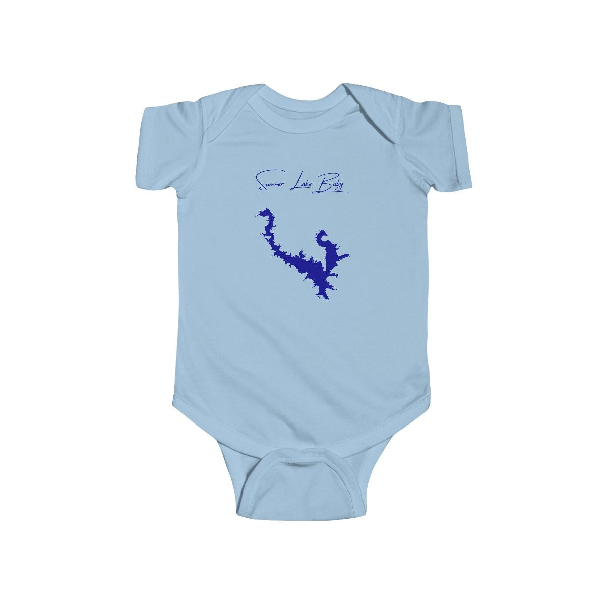 New  Mexico  Sumner  Lake  Onesie  front  position  view  from  front  light  blue.webp