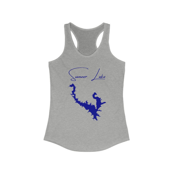New  Mexico  Sumner  Lake  Racerback-Tank  front  position  view  from  front  heather  grey.webp