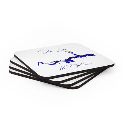 New  Mexico  Ute  Lake  Coaster  Set  front  position  view  from  stacked  3.75  x  3.75.webp