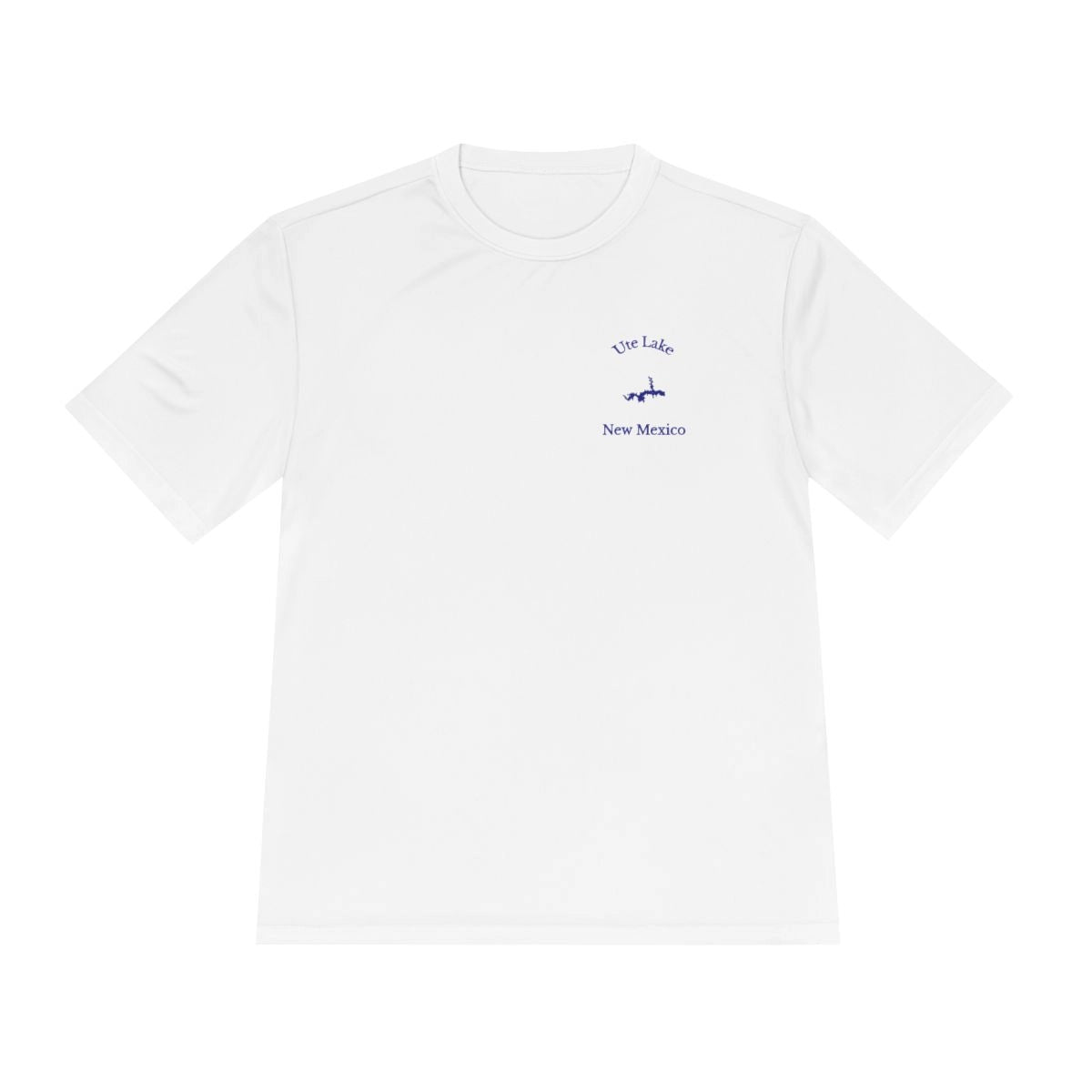 New  Mexico  Ute  Lake  Moisture  Wicking  Tee  front  position  view  from  front  white.webp