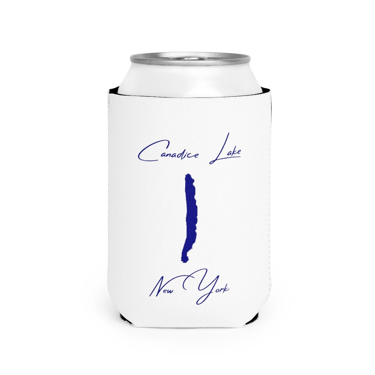 New  York  Canadice  Lake  Can  Koozie  front  position  view  from  front-2  white.webp