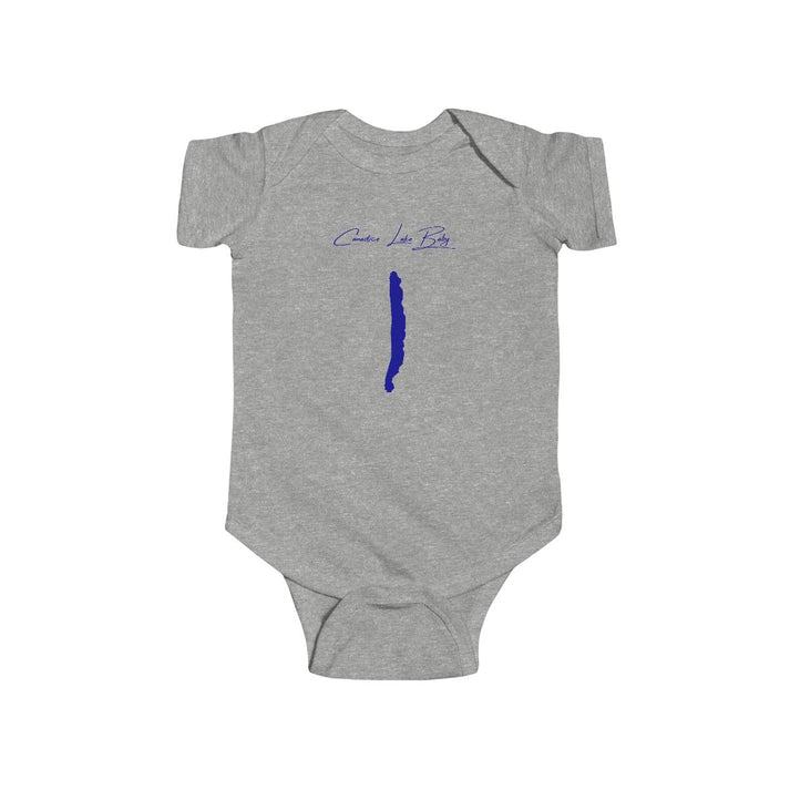 New  York  Canadice  Lake  Onesie  front  position  view  from  front  heather.webp