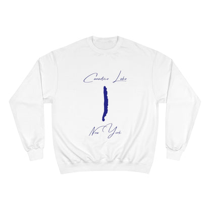 New  York  Canadice  Lake  Sweatshirt  front  position  view  from  front  white.webp