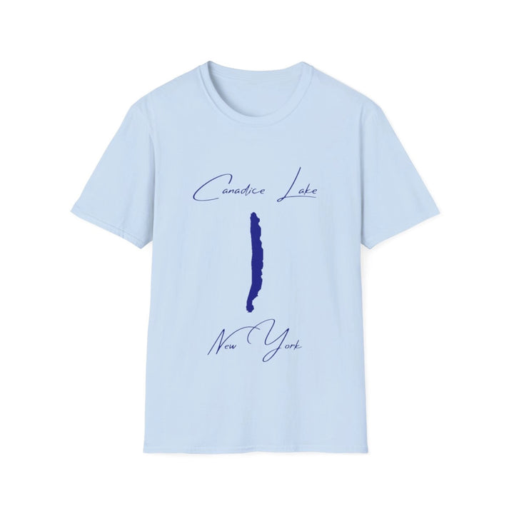 New  York  Canadice  Lake  T-shirt  front  position  view  from  front  light  blue.webp