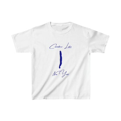 New  York  Canadice  Lake  Youth  T-shirt  front  position  view  from  front  white.webp