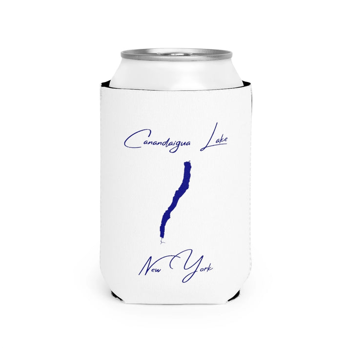 New  York  Canandaigua  Lake  Can  Koozie  front  position  view  from  front-2  white.webp