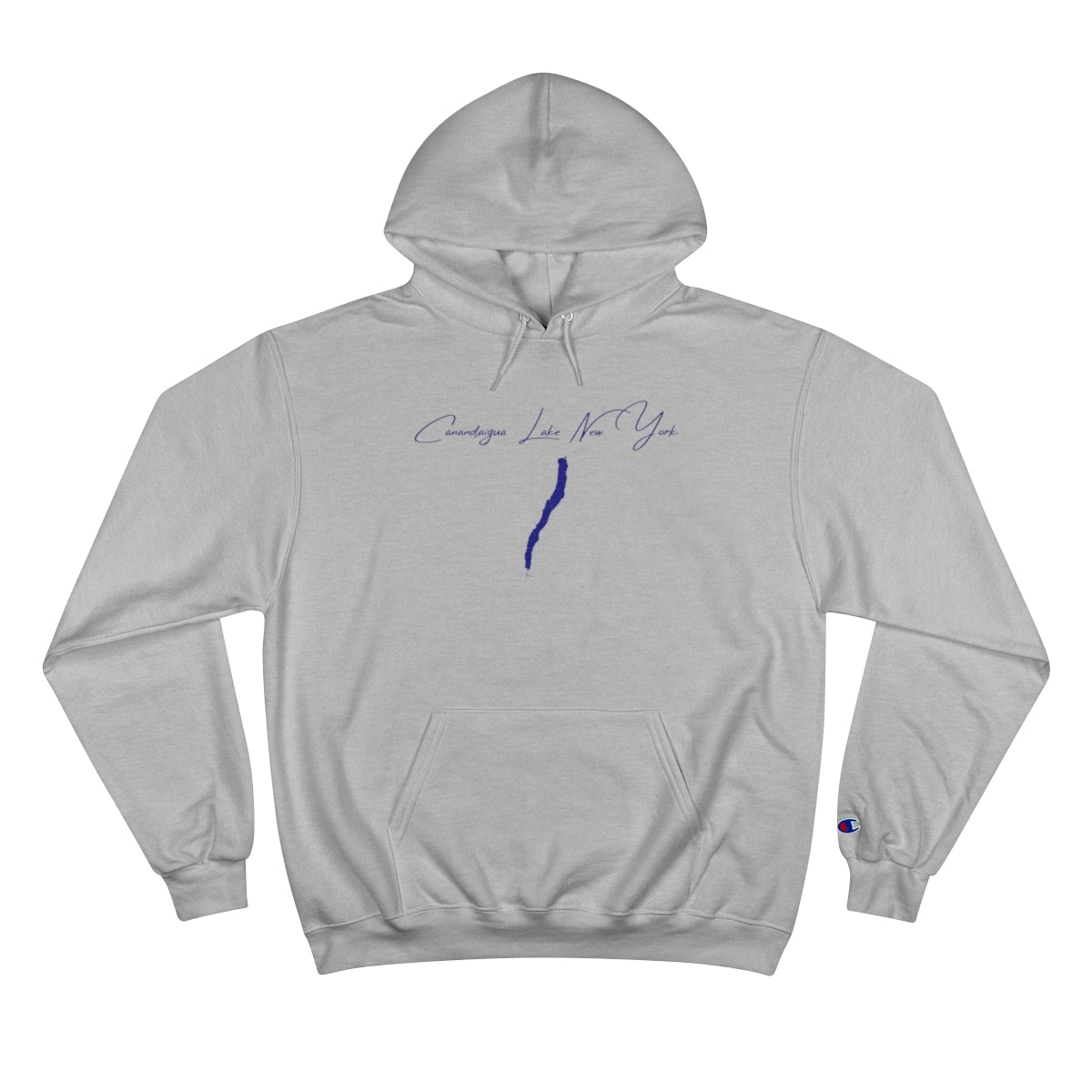 New  York  Canandaigua  Lake  Hoodie  front  position  view  from  front  light  steel.webp
