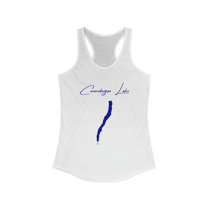 New  York  Canandaigua  Lake  Racerback-Tank  front  position  view  from  front  solid  white.webp