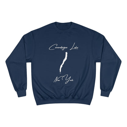 New  York  Canandaigua  Lake  Sweatshirt  front  position  view  from  front  navy.webp