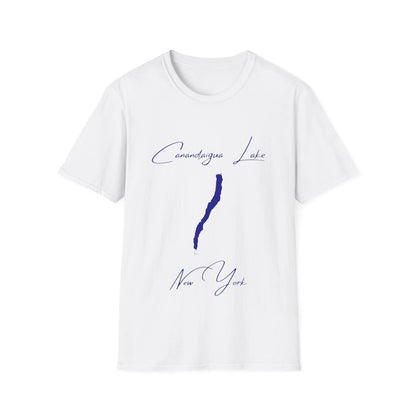 New  York  Canandaigua  Lake  T-shirt  front  position  view  from  front  white.webp