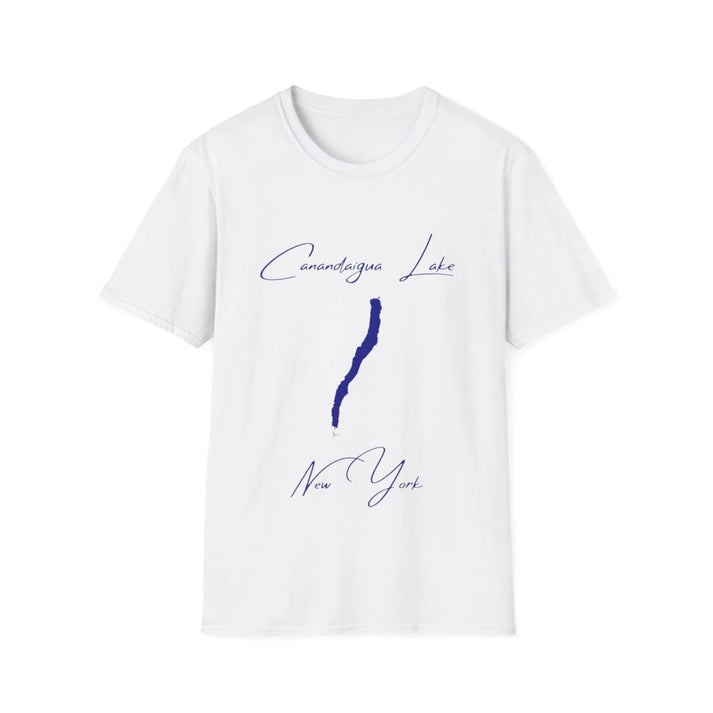 New  York  Canandaigua  Lake  T-shirt  front  position  view  from  front  white.webp
