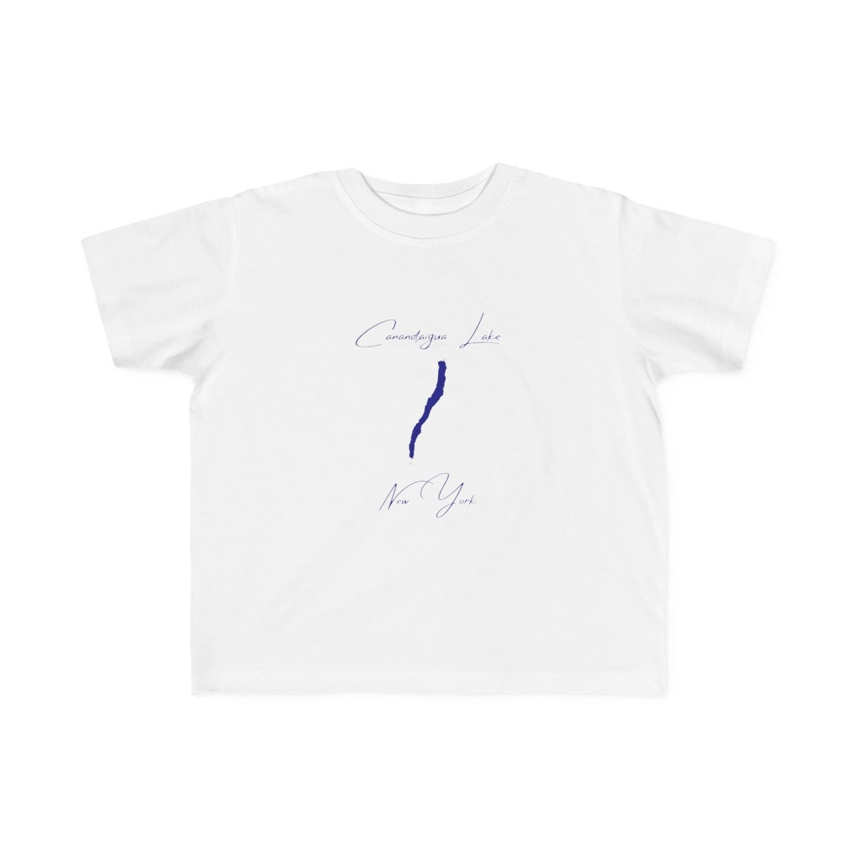 New  York  Canandaigua  Lake  Toddler  T-shirt  front  position  view  from  front  white.webp