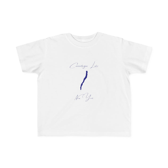 New  York  Canandaigua  Lake  Toddler  T-shirt  front  position  view  from  front  white.webp
