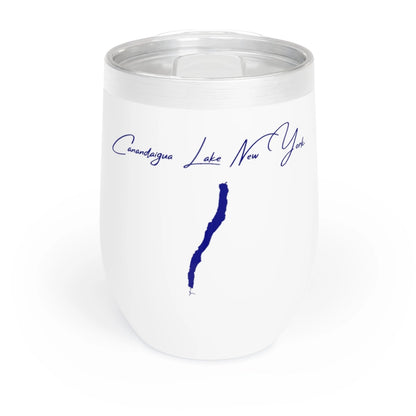 New  York  Canandaigua  Lake  Wine  Tumbler  front  position  view  from  front  white.webp
