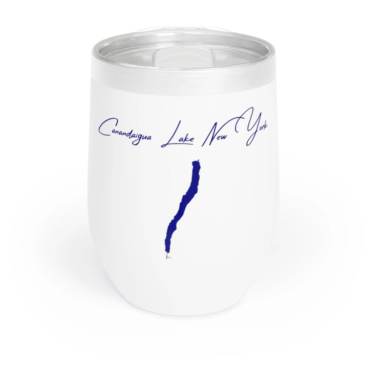 New  York  Canandaigua  Lake  Wine  Tumbler  front  position  view  from  front  white.webp