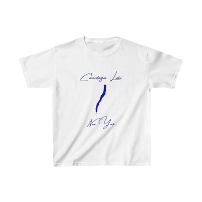 New  York  Canandaigua  Lake  Youth  T-shirt  front  position  view  from  front  white.webp