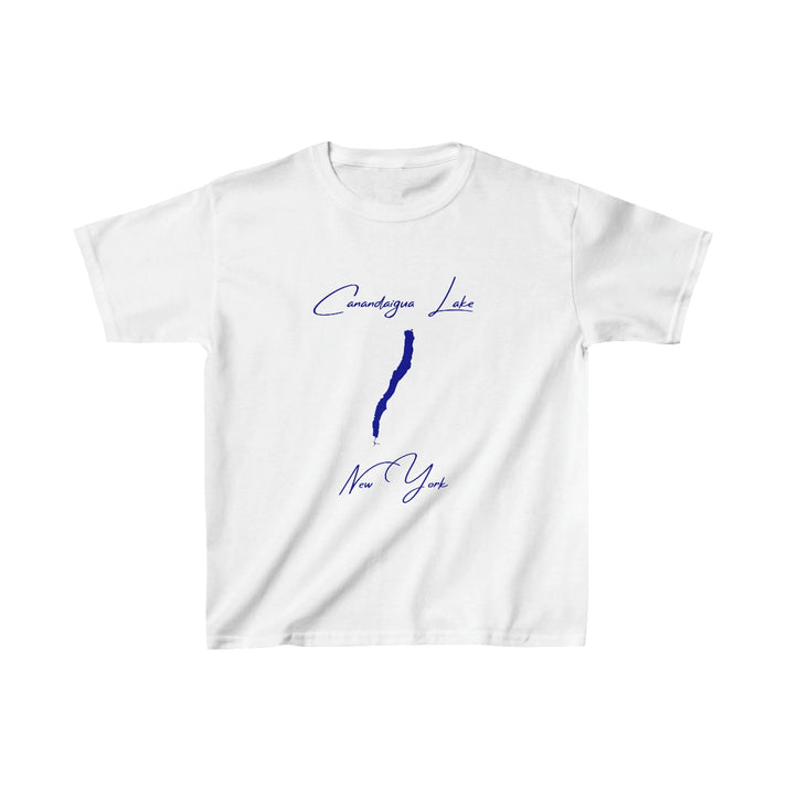 New  York  Canandaigua  Lake  Youth  T-shirt  front  position  view  from  front  white.webp
